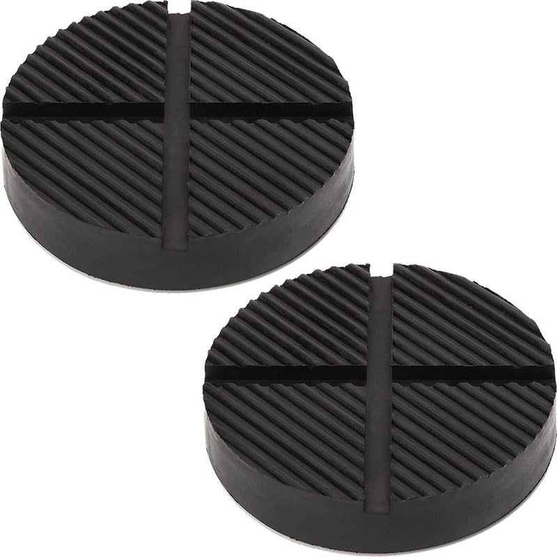 GeeWatom Universal Floor Jack Rubber Pad Jack Pad Adapter Pinch Weld Side Frame Rail Protector Puck/Pad (2 Pack) - Image 1